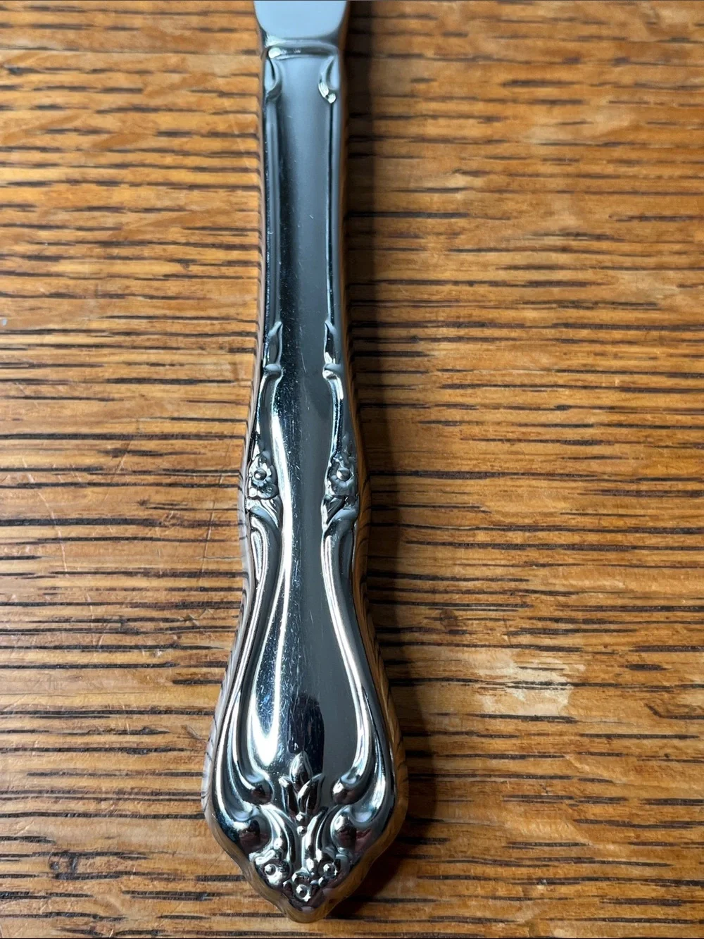 Oneida Briarwood Stainless Steel Dinner Knives Set of 4 Floral Scroll